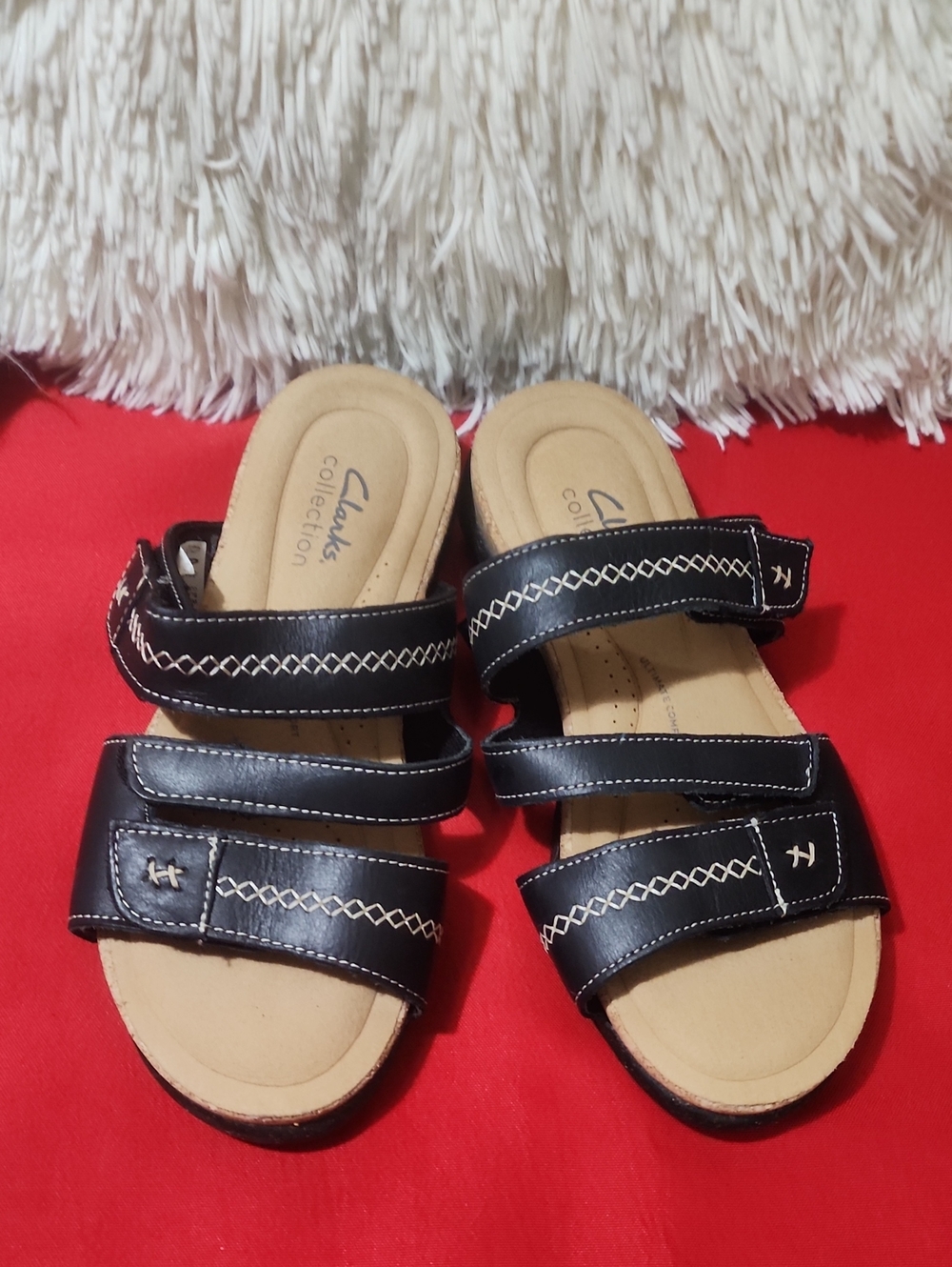Clarks womens Roseville Bay Flat Sandal